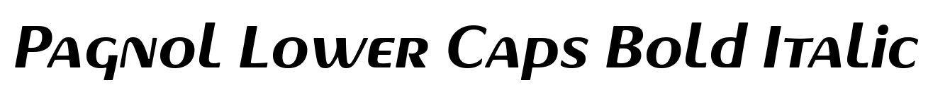 Pagnol Lower Caps Bold Italic